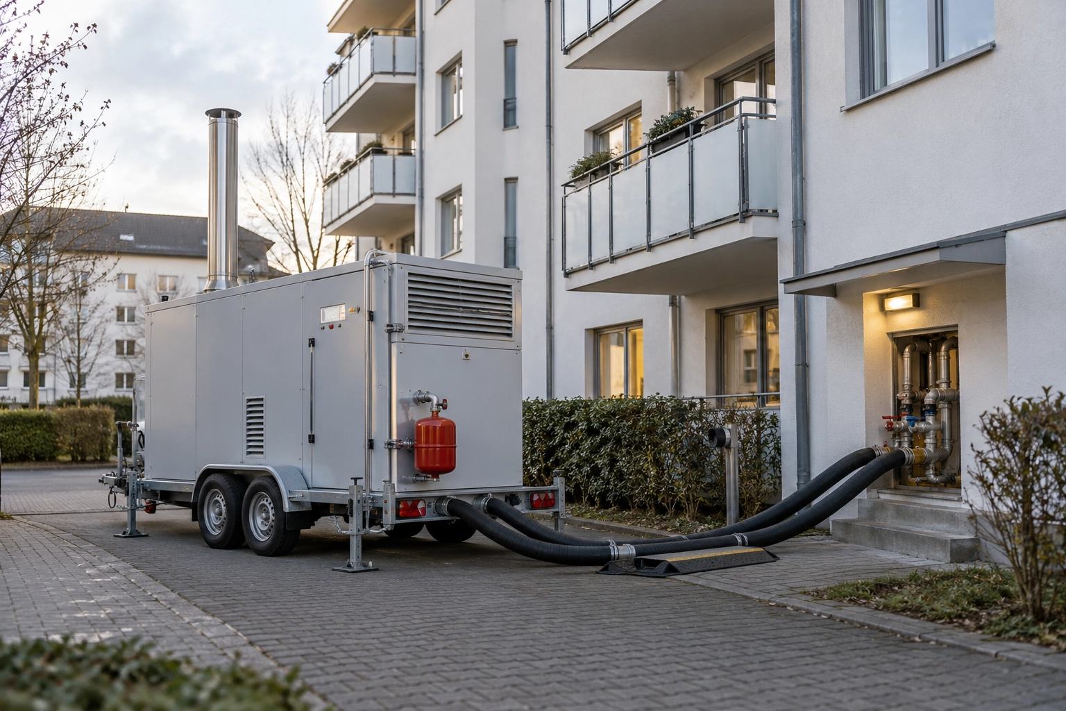 Mobile Notheizung bei Heizungsausfall